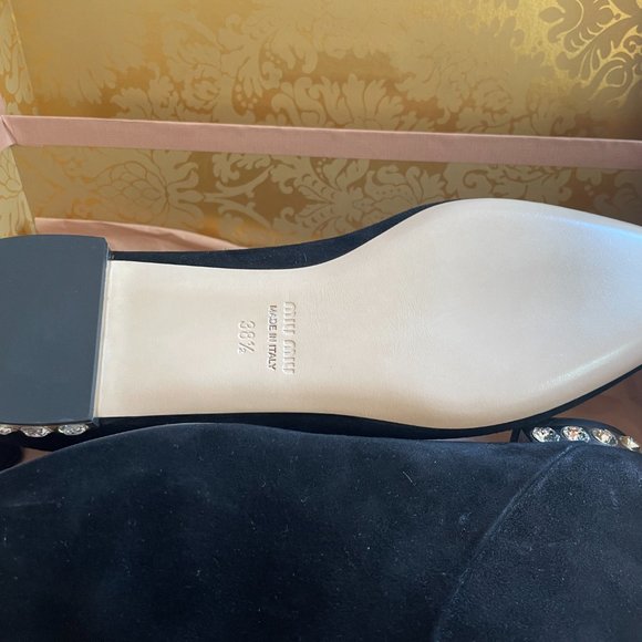 Miu Miu Black Suede Ankle Boot - Picture 3 of 7